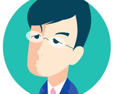プチアイコン フラットな似顔絵をデザインします 超シンプル お顔をデザインして描きます。