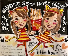 ケーキ花束サービス♡A4まで選べる用紙サイズ★あったか〜い似顔絵★描きます