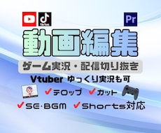 ゲーム実況・配信切り抜きを見やすく丁寧に編集します イメージ1