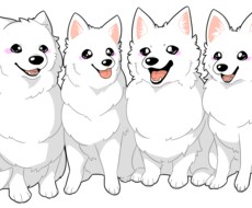 愛犬、愛猫、あらゆる動物家族の似顔絵描きます イメージ1