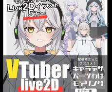 VTuber向け！Live2Dモデルを制作します キャラデザからパーツ分けまで。モデリングも対応可能！