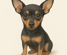 愛犬・愛猫の似顔絵イラスト作成します イメージ1