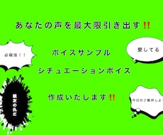 声優を目指される方へボイスサンプルを提供します イメージ1
