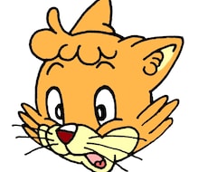 擬人化された猫のイラストアイコンは和ませます イメージ1