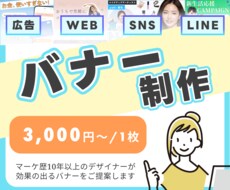 WEB広告・X・SNSなどバナー制作します イメージ1