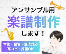 アンサンブル用楽譜制作します イメージ1