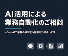 AI活用の業務自動化について相談にのります イメージ1