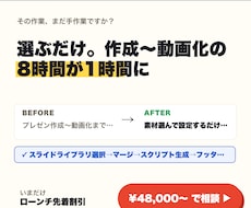 プレゼン制作を丸ごと自動化します イメージ1