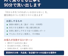 AIで減らせる仕事を洗い出し優先順位をつけます イメージ1