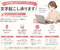 文字起こし承ります イメージ1