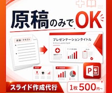 忙しい方向け！原稿からパワポ資料を作成します イメージ1