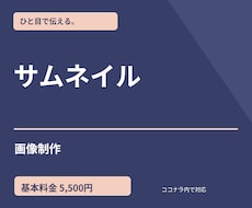 SNS用サムネイルを1枚作成します イメージ1