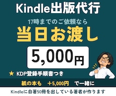 Kindle電子書籍データを当日納品します イメージ1