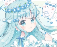 修正無料◎ふわふわ可愛いイラストをお届けします X、YouTube、グッズなど様々な用途で使用可能です◎