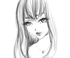 商用利用可！女性人物線画イラスト描きます イメージ1