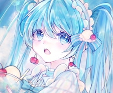 かわいいキラキラアイコン、1枚絵お描きします イメージ1
