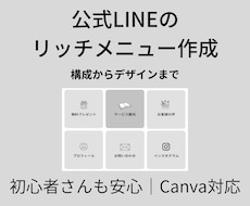 公式LINEのリッチメニューを構成提案から作成ます イメージ1