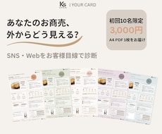 小さな事業のSNS・Webをお客様目線で診断します イメージ1