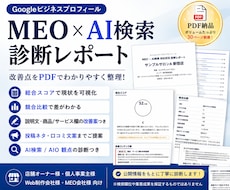GoogleマップのMEO診断レポートを作成します イメージ1