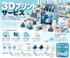 3Dプリント代行で小物・部品・試作品を製作します 3DデータなしでもOK！図面・写真からの製作もご相談ください