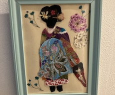 布と押し花の融合アートをつくります イメージ1