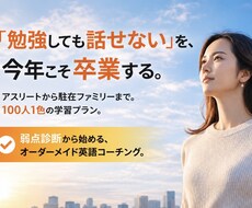 英語コーチング個別指導します イメージ1