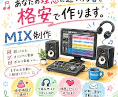 理想に近づくお手伝いを。格安でMIX編集、承ります イメージ1