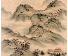 茶室や和室に調和する伝統的な水墨画を揮毫します 中国美術学院出身、伝統的な技法で本格山水画を肉筆で描きます