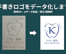 手書きロゴをデータ化します