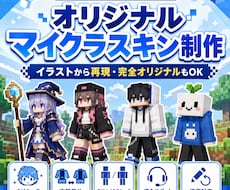 イラストからオリジナルのマイクラスキンを制作します イメージ1