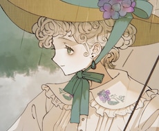 耽美で儚いクラシカル・アンティークイラスト描きます アンティークで美しい雰囲気のイラスト！動画・挿絵・一枚絵等