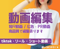 ショート動画/広告・PR動画/高品質で編集承ります イメージ1
