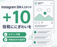 インスタ日本人コメント10件増やします イメージ1