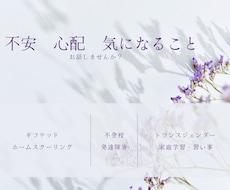 ギフテッド？不登校？不安な気持ちをお聞きします イメージ1