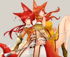 キャラクターイラスト描きます キャラの立ち絵やキャラのシンプルなイラストなどが欲しい人へ！