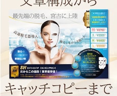 コピーや文章構成まで！トータルデザインします 大手実績多数！何も無い状態からでもどうぞご相談ください