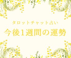 今後1週間の運勢を占います イメージ1