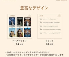 低価格・高品質なウェルカムボード作成します 前撮りなどのお写真に文字を入れたオリジナルのウェルカムボード