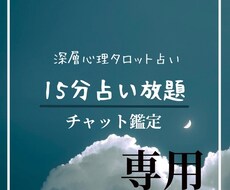 15分チャット鑑定＊こちら専用ページとなります チャット鑑定15分の専用ページとなります。
