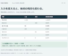 Excelの入金が反映されない数式を直します イメージ1