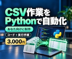 あなたのCSV用Pythonコードを作ります イメージ1