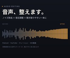 音声編集承ります イメージ1