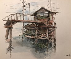 建築外観パース、内観パースうけおいます 建築物をおしゃれに表現します。