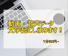 1分80円〜OK！動画や音声の文字起こし代行します イメージ1