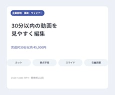 企業・ウェビナー動画を丁寧に編集します イメージ1