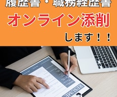 あなたの履歴書・職務経歴書などオンライン添削します イメージ1