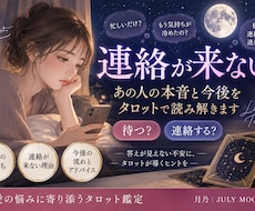 連絡が来ないあの人の本音をタロットで読み解きます イメージ1