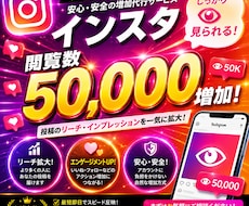 インスタグラム閲覧50000増やします イメージ1