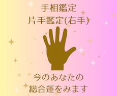 右手の手相で今のあなたの総合運をみます 片手であなたの運勢をおまかせ鑑定します！ボリュームたっぷり♪