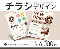 ターゲットに伝わるチラシデザイン作成します 成果や結果につながるチラシ、お任せください！